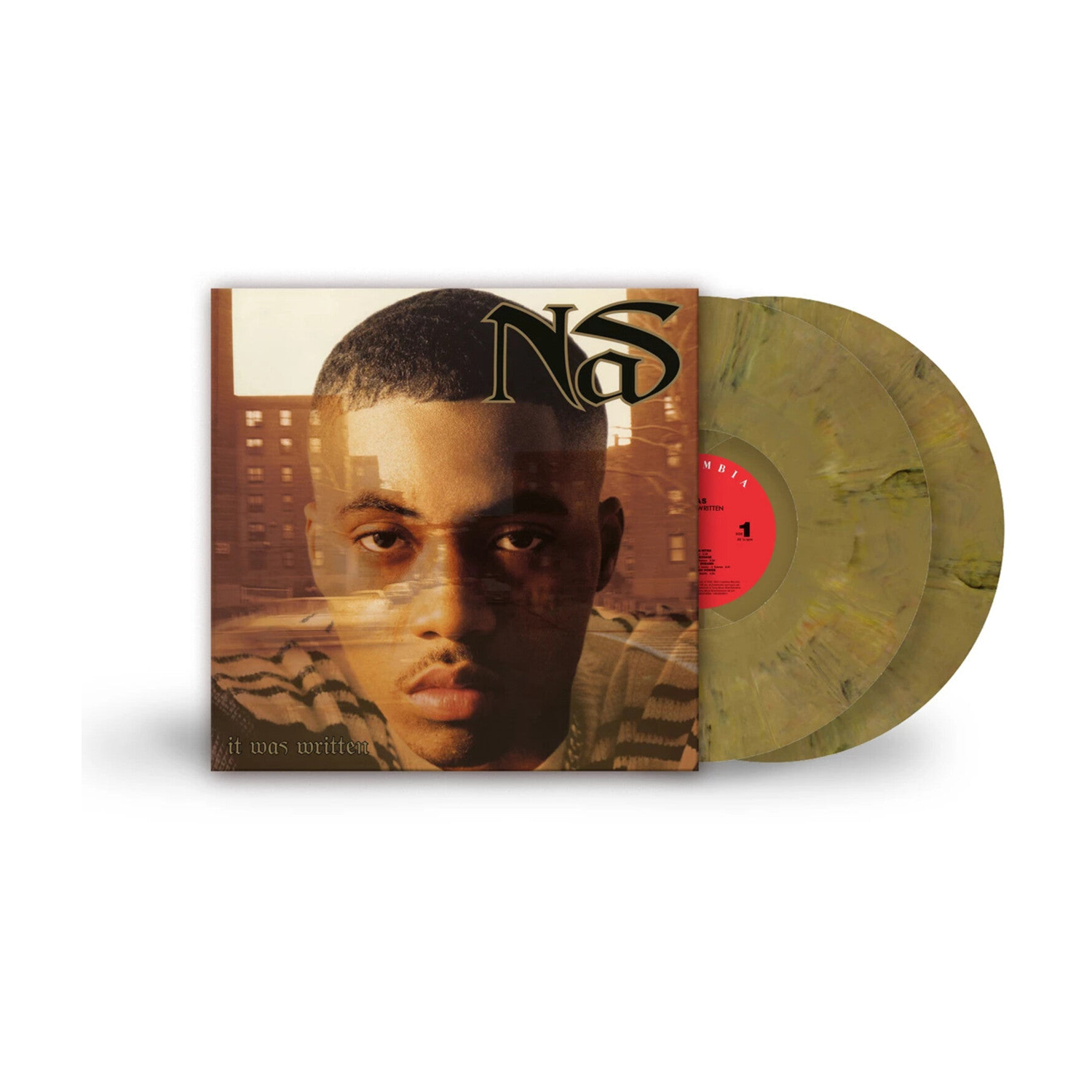 Nas - It Was Written - Gold & Black Marble Colored Vinyl 2xLP (Gold Vinyl)