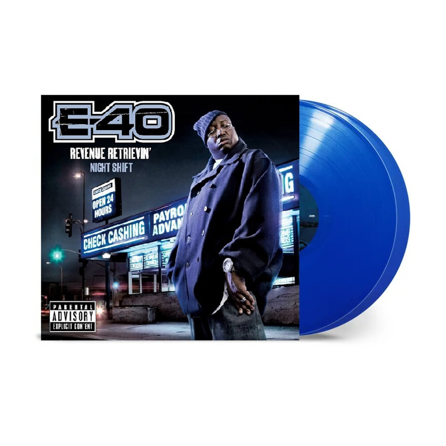 E-40 - Revenue Retrievin': Night Shift 2xLP (Blue Vinyl)