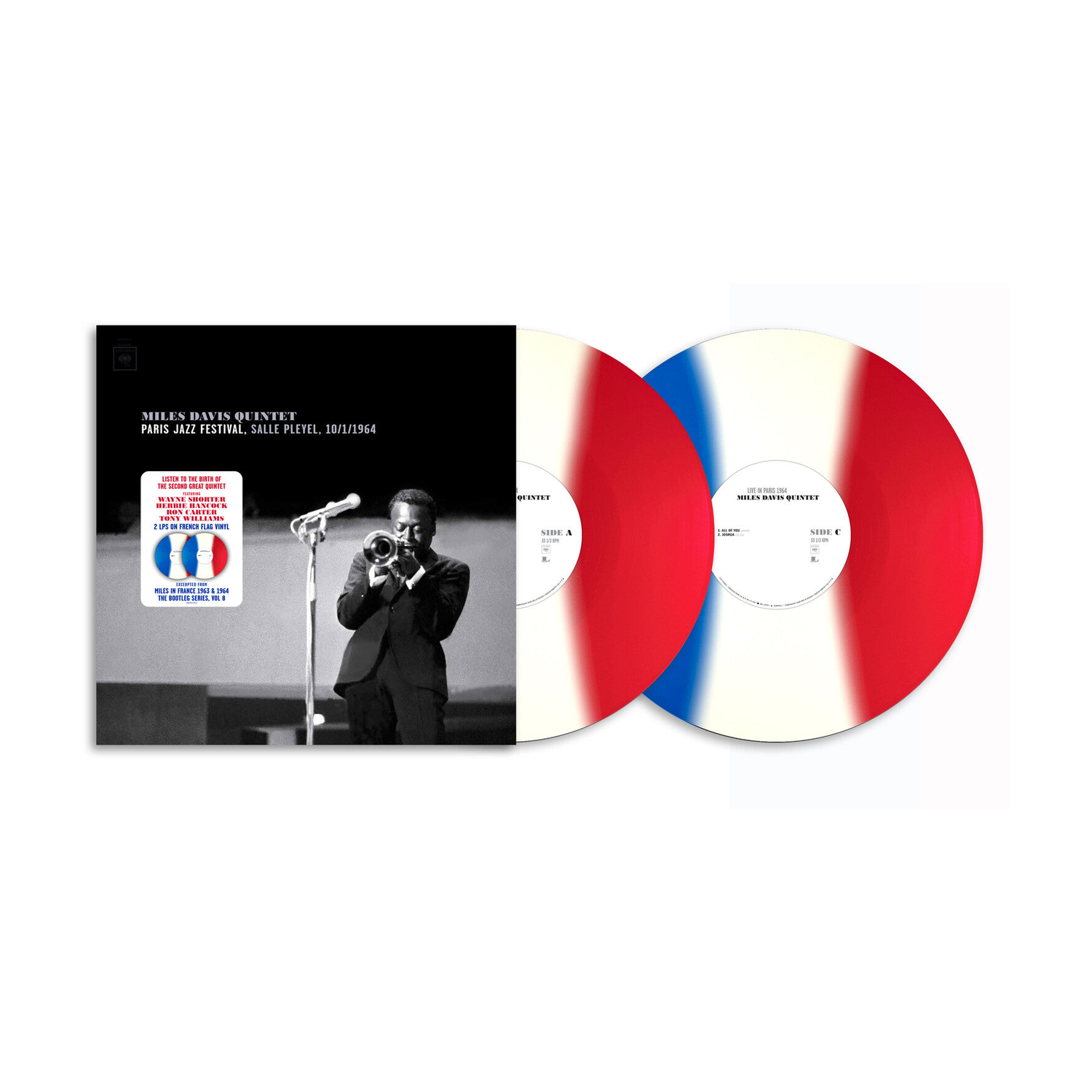 Miles Davis - Paris Jazz Festival, Salle Pleyel 10/1/1964 2xLP (Blue Vinyl)