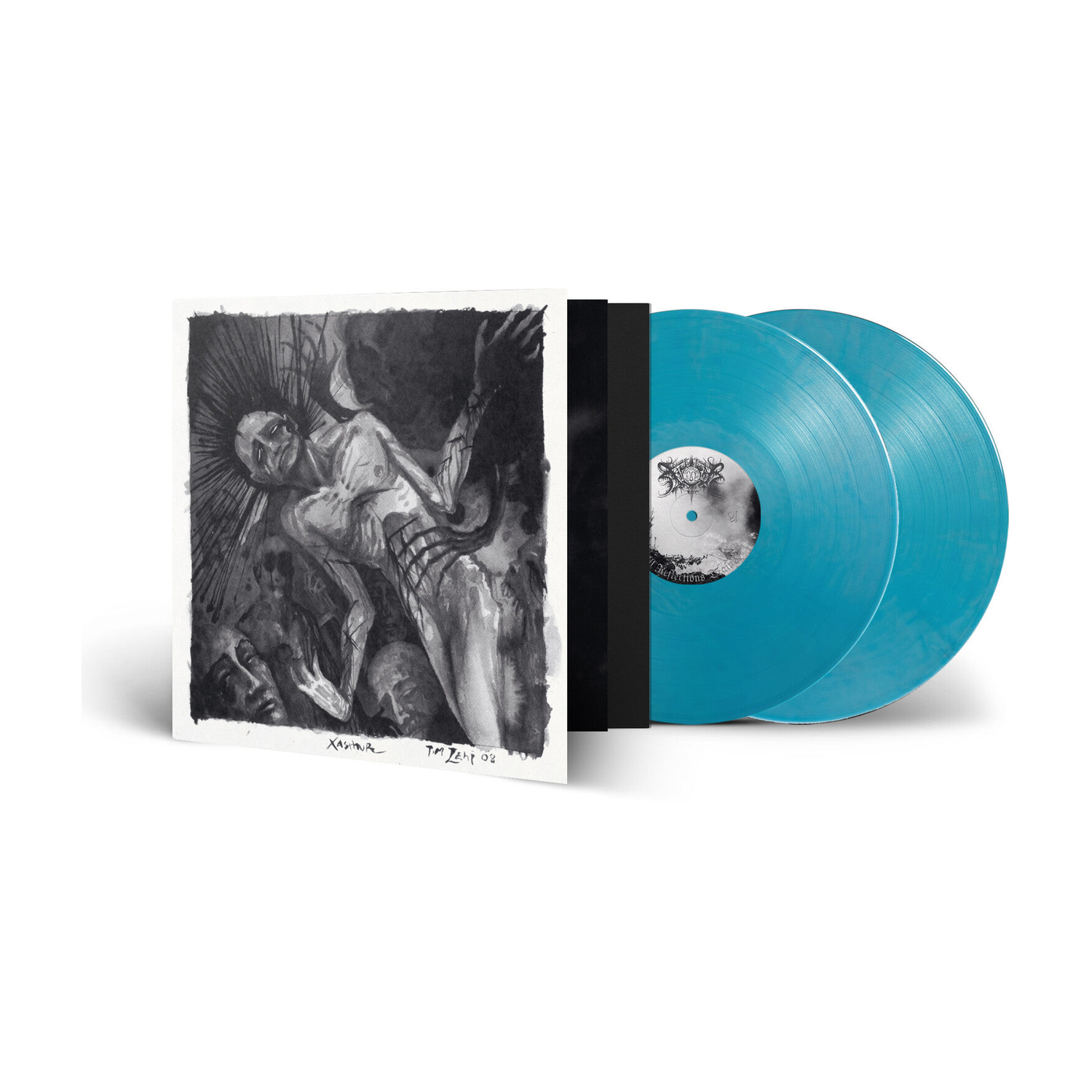 Xasthur - All Reflections Drained - Silver/Blue Marble 2xLP (Silver Vinyl)