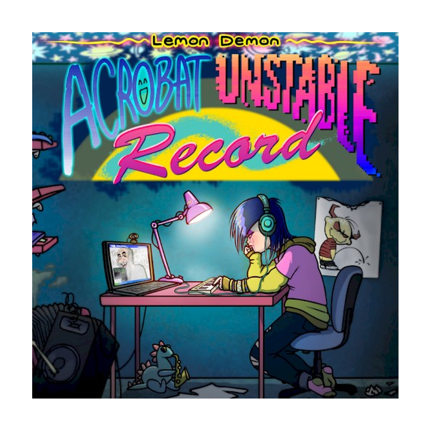 Lemon Demon - Acrobat Unstable Record (Red Vinyl)