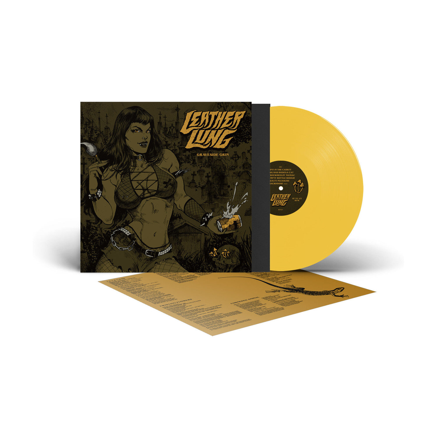 Leather Lung - Graveside Grin - Sold Yellow (Yellow Vinyl)