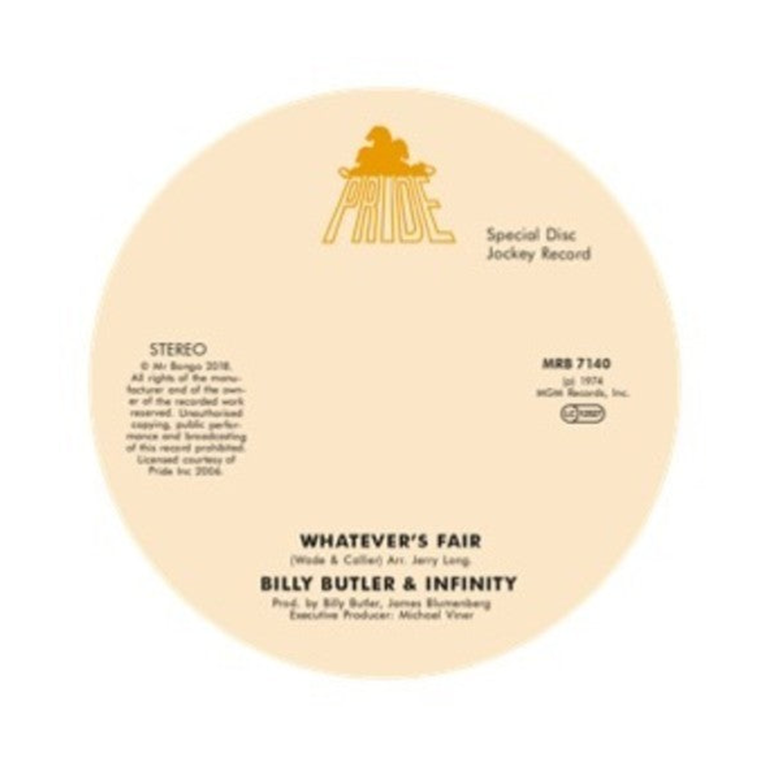 Billy Butler & Infinity & Lady Lee - Whatever'S Fair / Simple Things