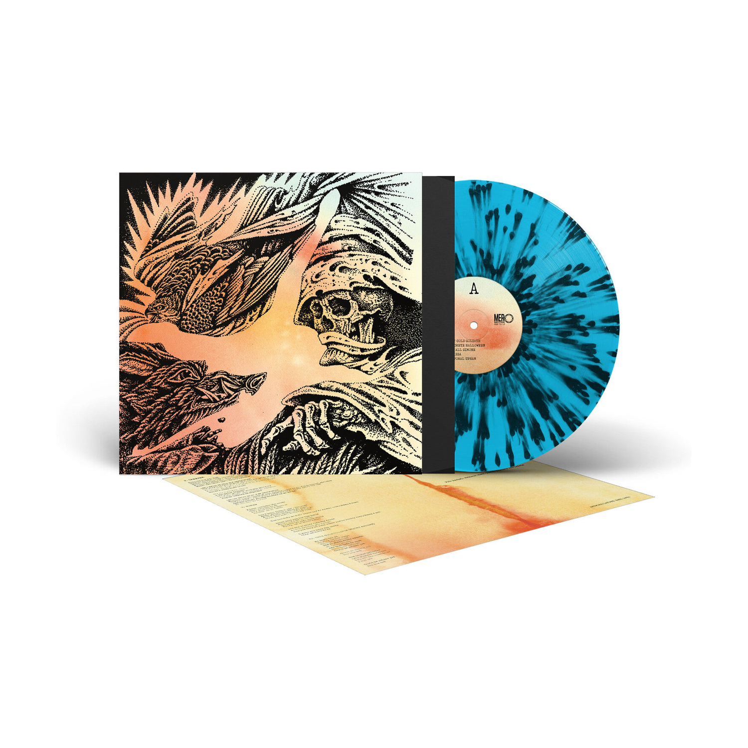 Heavy Eyes - Focus - Transparent Blue with Black Splatter (Blue Vinyl)