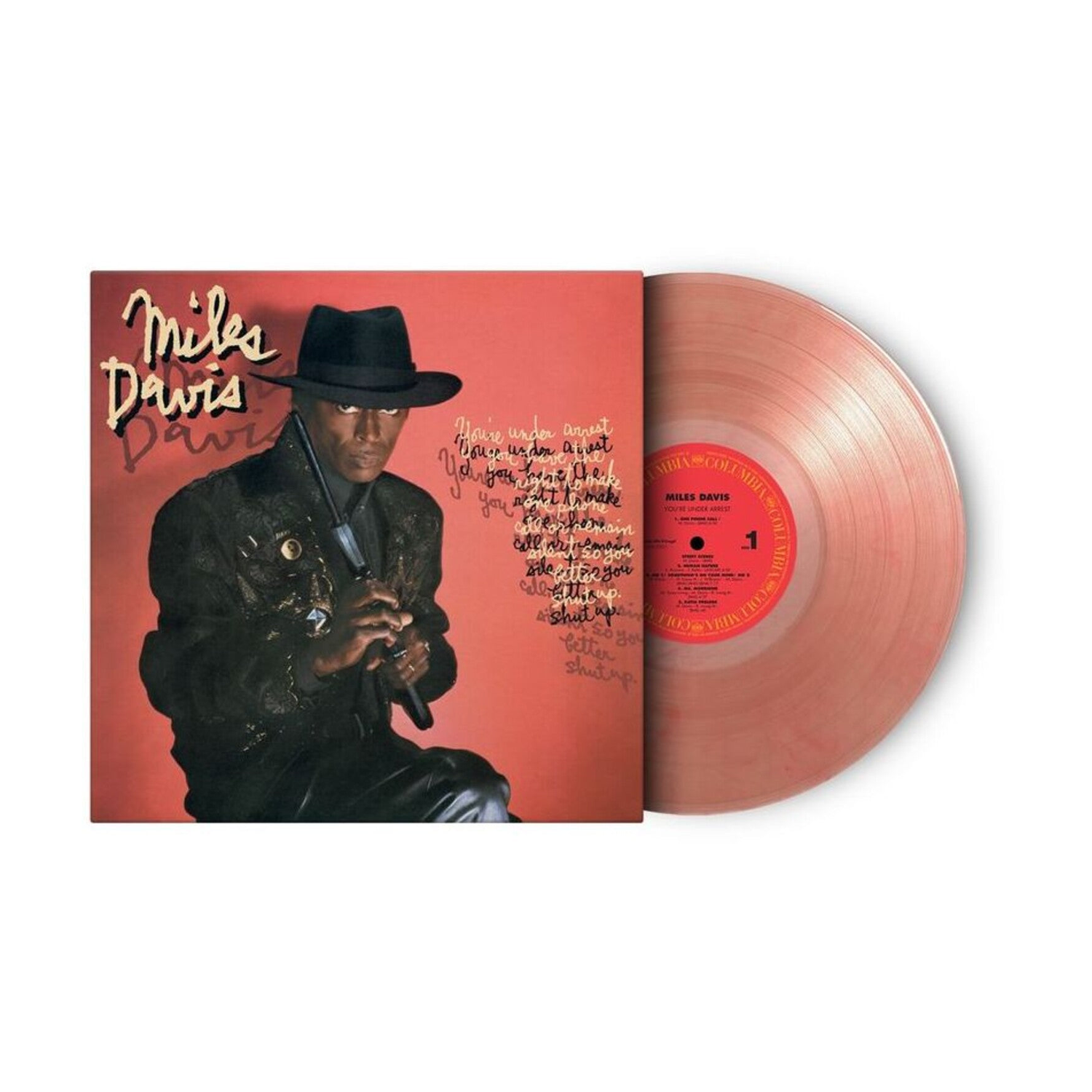 Miles Davis - You're Under Arrest - Limited 180-Gram Red & Clear Marble Colored Vinyl (Red Vinyl)