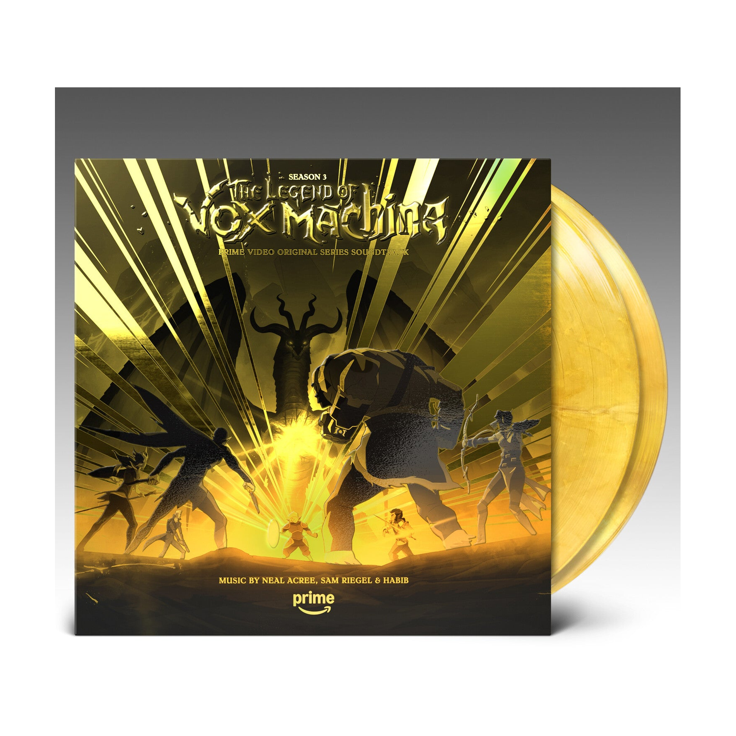 Neal Acree / Sam Riegel / Mr Fantastic - The Legend Of Vox Machina: Season 3 (Original Soundtrack) 2xLP (Gold Vinyl)