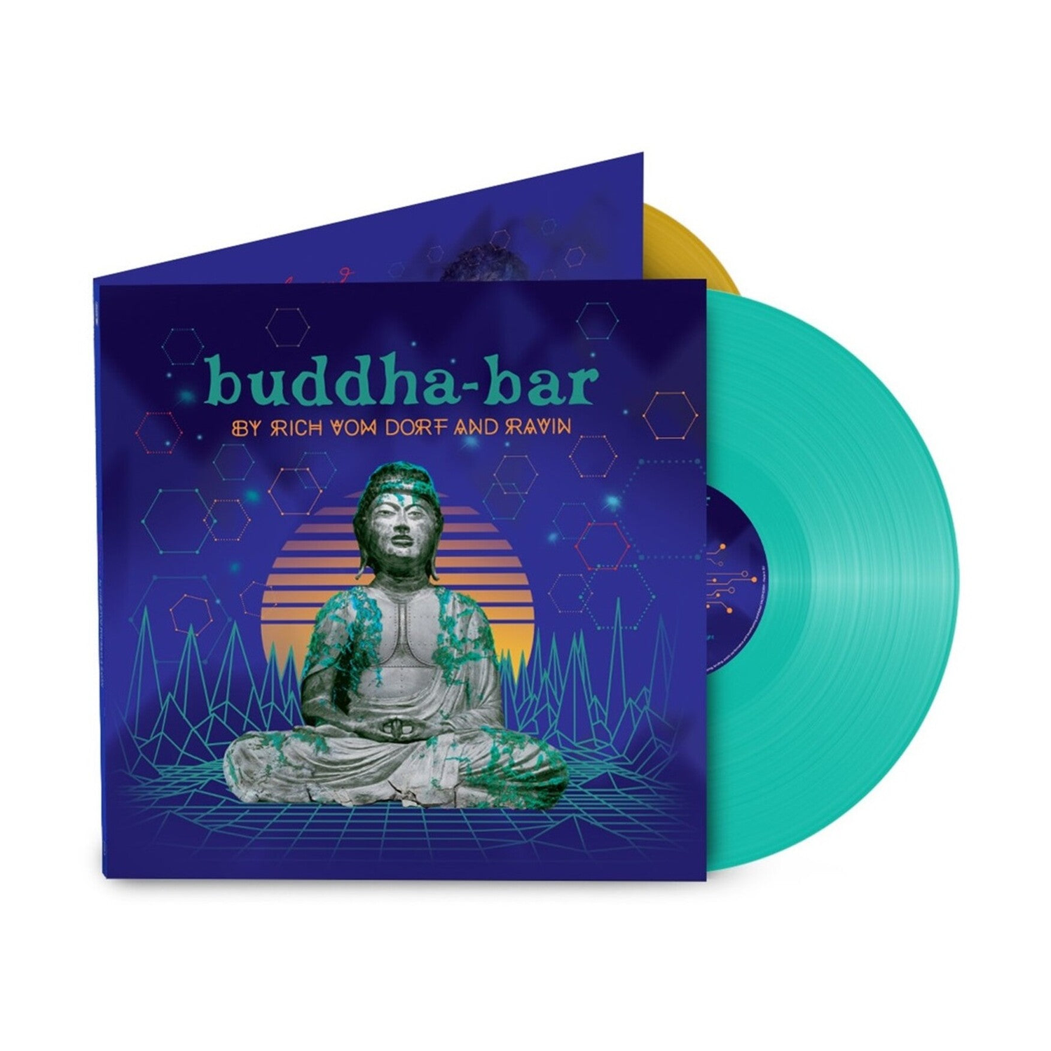 Various Artists - Buddha Bar: By Rich Vom Dorf & Ravin / Various - Aqua & Gold Vinyl 2xLP (Gold Vinyl)