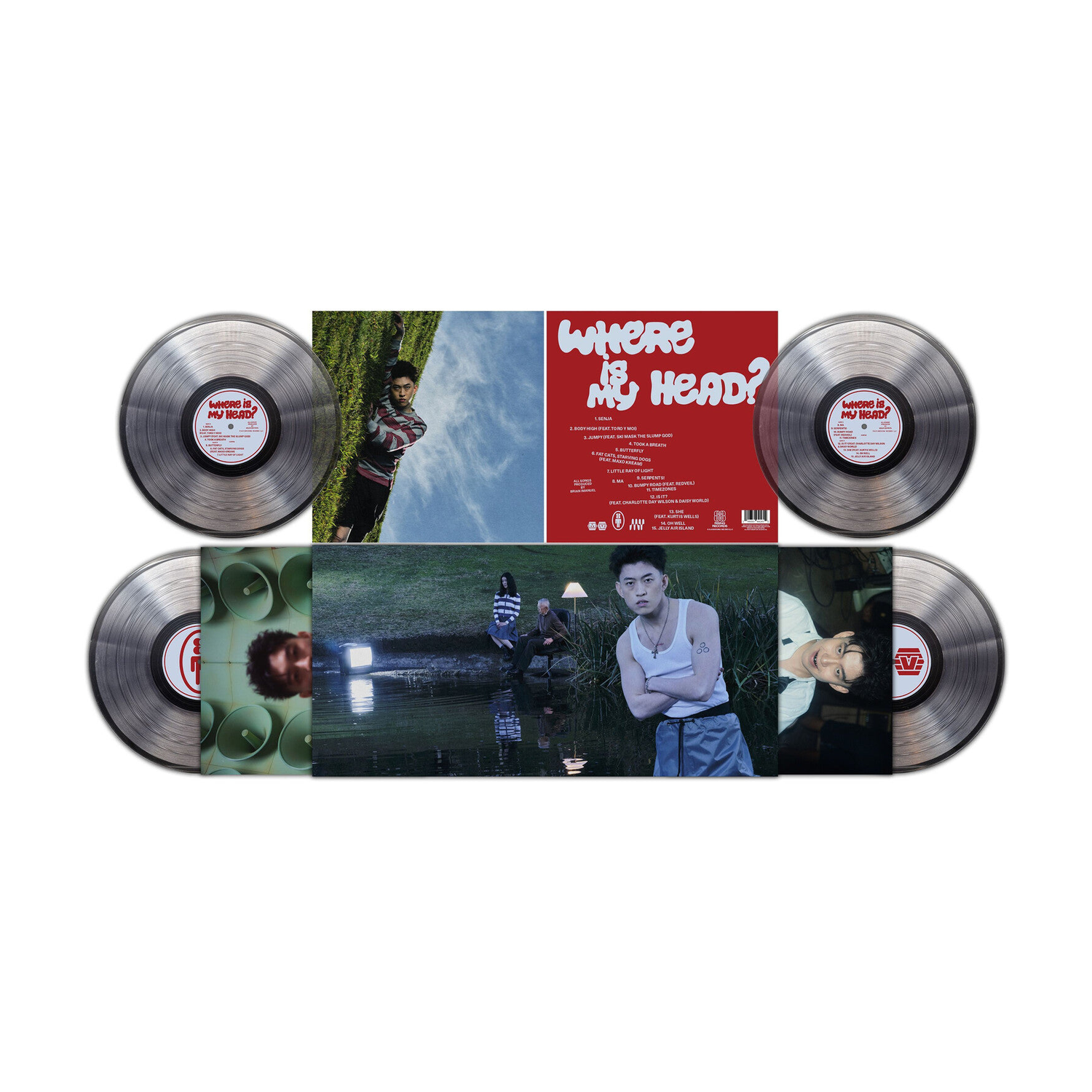 Rich Brian - Where Is My Head? 2xLP (Clear Vinyl)