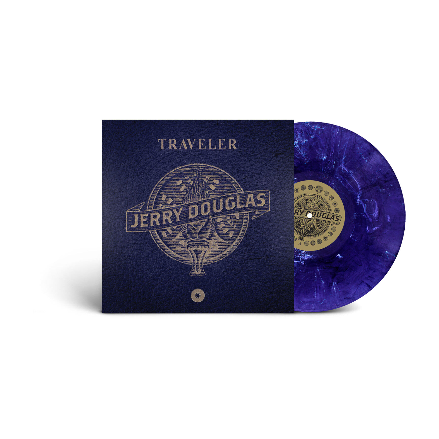 Jerry Douglas - Traveler - Dark Sky with White Swirl (Blue Vinyl)