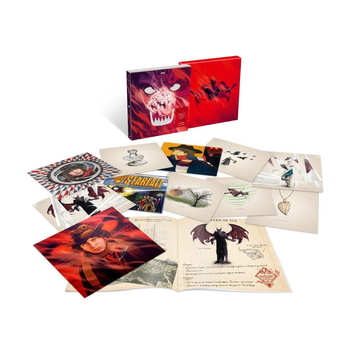 Doctor Who - Demon Quest - Limited Boxset Includes Signed Tom Baker Print & 's on Red & Black 140 10xLP (Red Vinyl)
