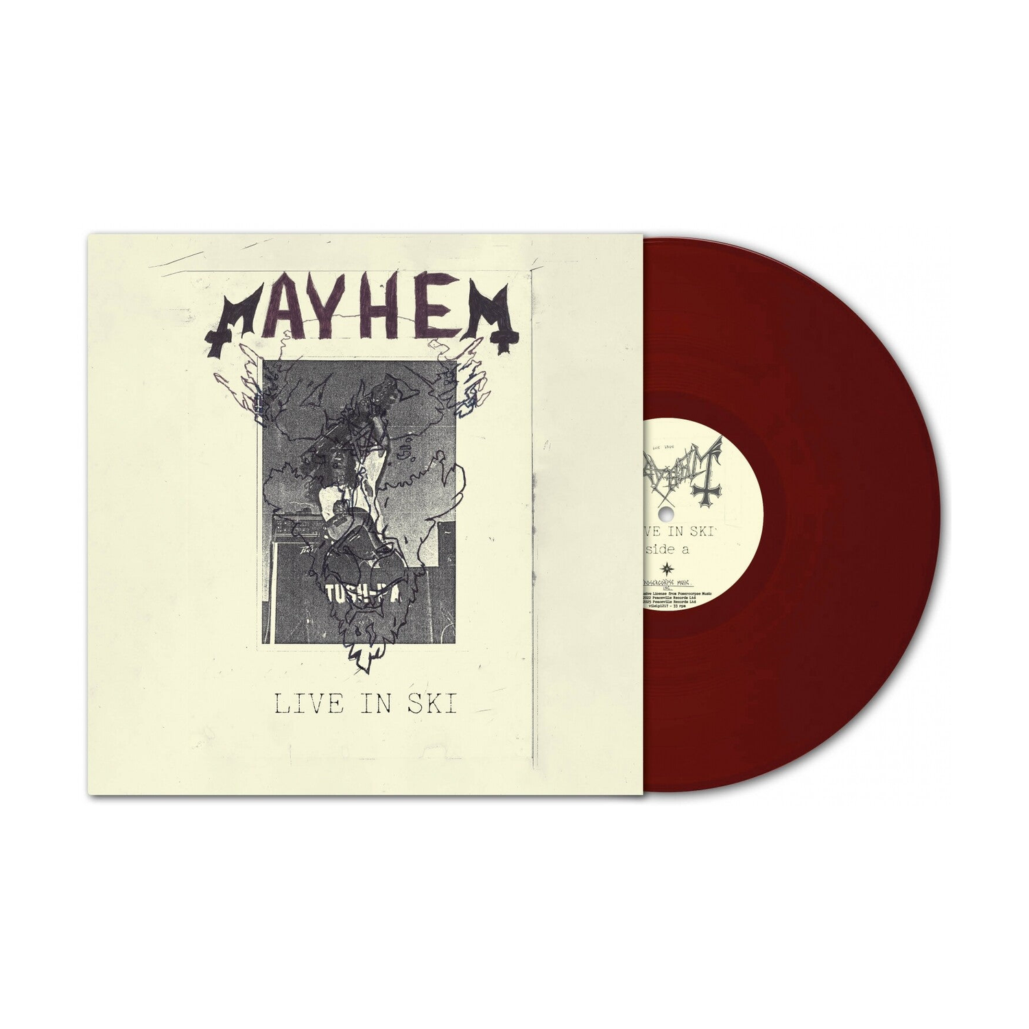 Mayhem - Live In Ski - 140gm Oxblood Vinyl with Etched B-side (Red Vinyl)