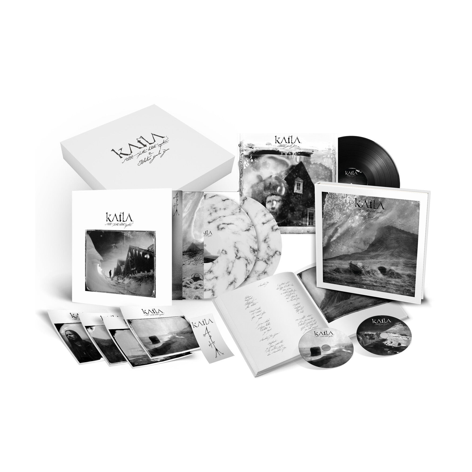 Katla - Allt Thetta Helvitis Myrkur (Hardcover Book) 5xLP (White Vinyl)