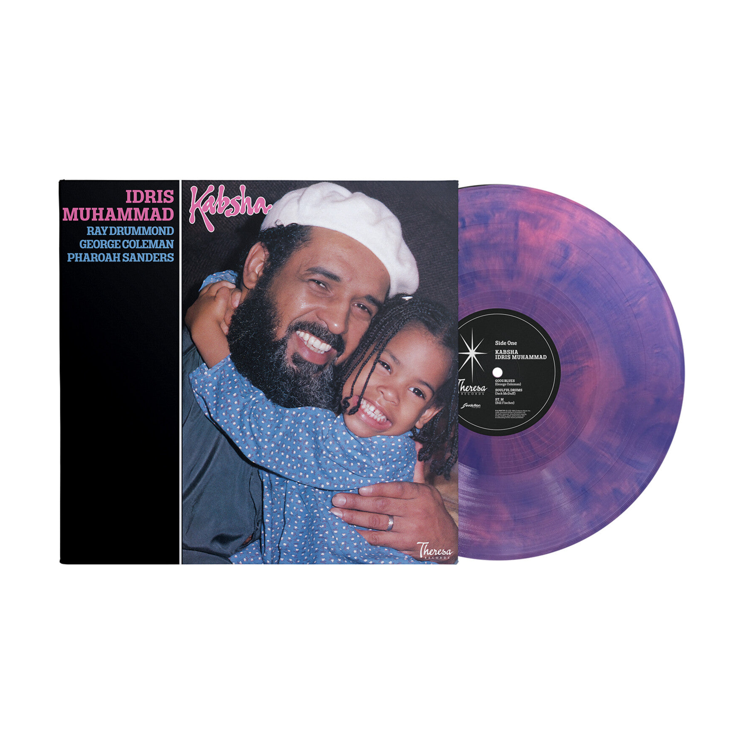 Idris Muhammad - Kabsha - 180g One-step Pressing Transparent Indigo/Deep Pink Marble LP (Limited Edition)