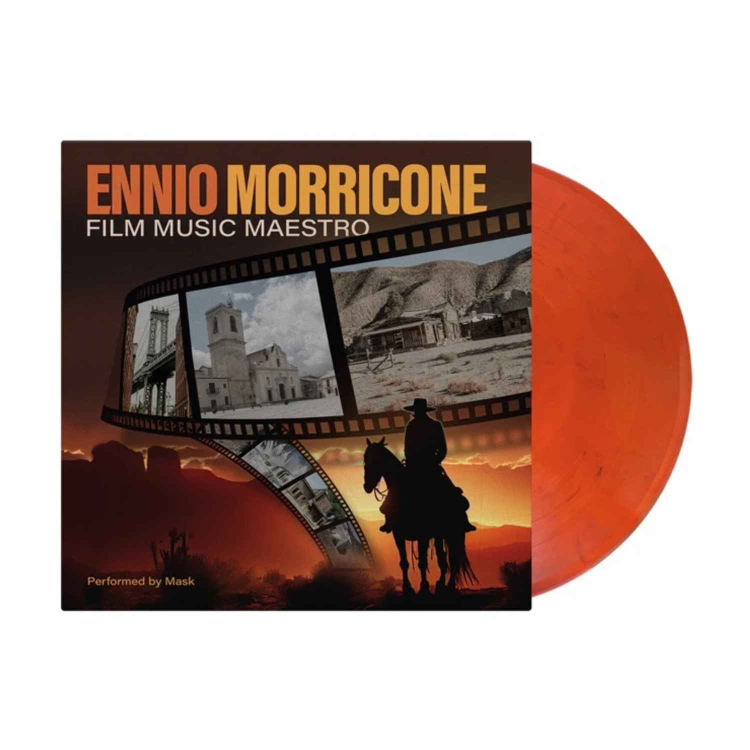 Mask - Ennio Morricone: Film Maestro - Ltd 180gm Transparent Red & Black Vinyl (Clear Vinyl)