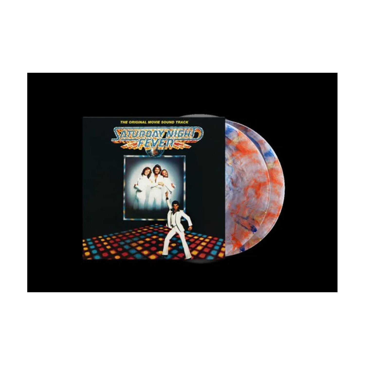 Saturday Night Fever - O.S.T. - Saturday Night Fever (Original Soundtrack) - Limited Red, Orange & Blue Marble Colored Vinyl 2xLP (Red Vinyl)