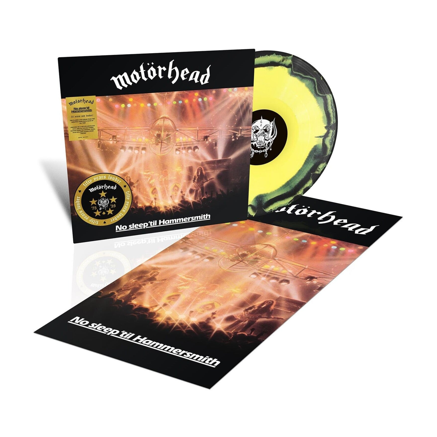 Motorhead - No Sleep 'til Hammersmith [Yellow/Black Half-Speed LP] (Yellow Vinyl)