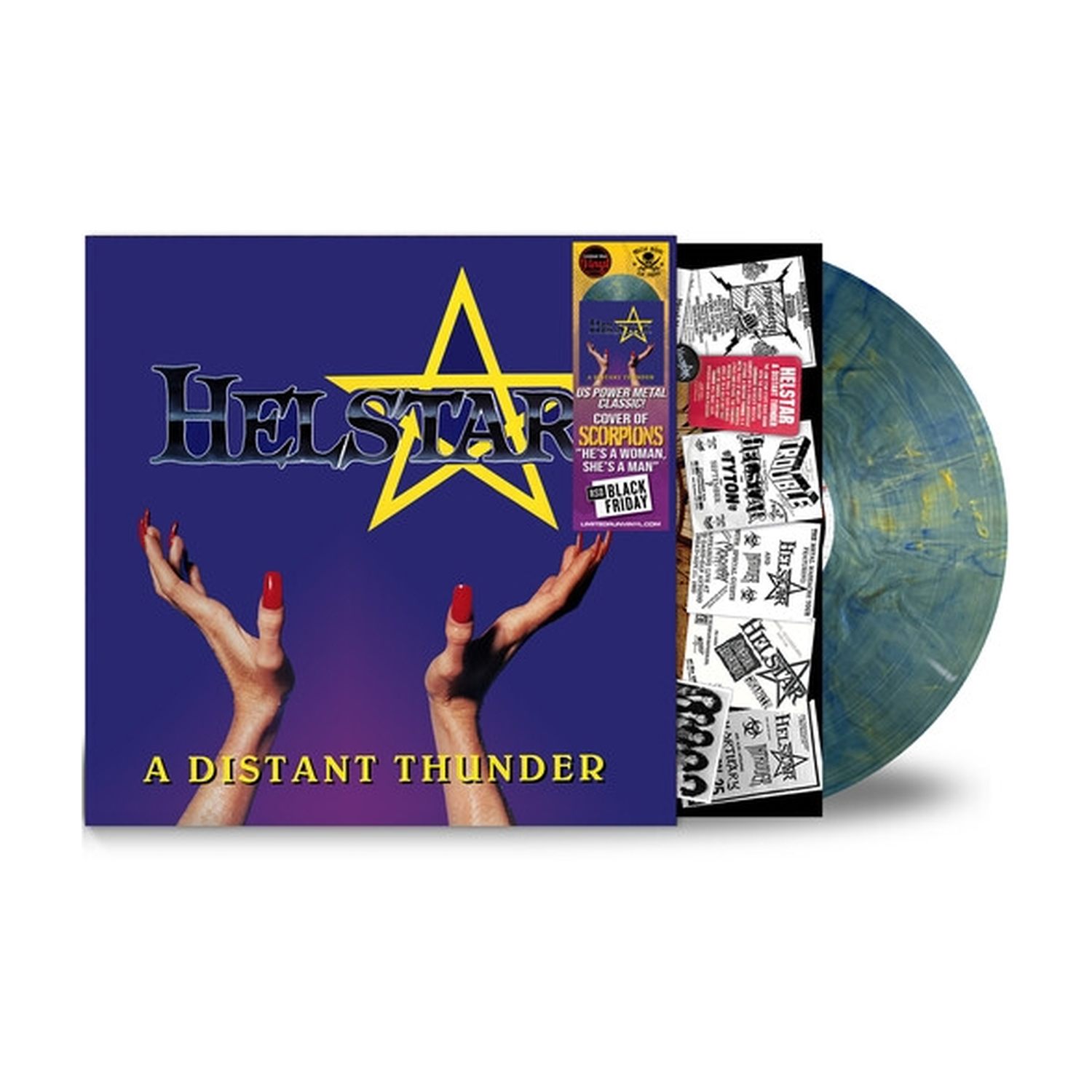 Helstar - Distant Thunder - Electric-Ocean (Blue Vinyl)