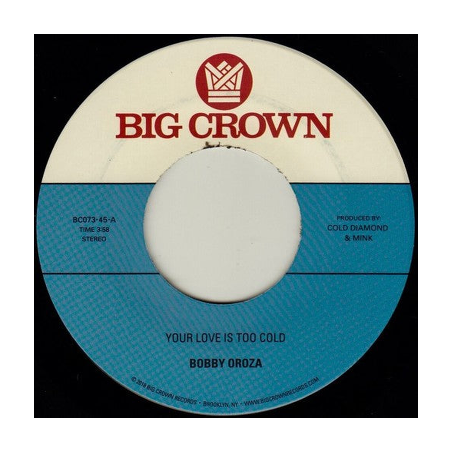 Bobby Oroza - Your Love Is Too Cold / Deja Vu