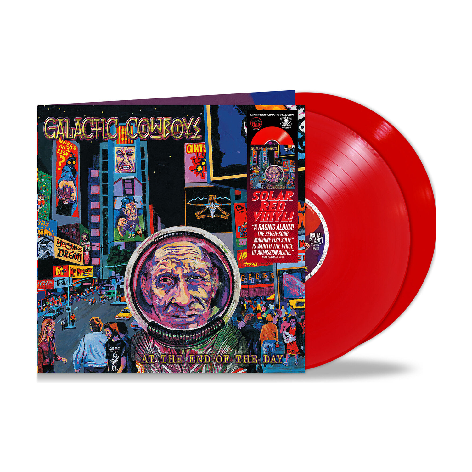 Galactic Cowboys - At the End of the Day - Solar Red 2xLP (Red Vinyl)