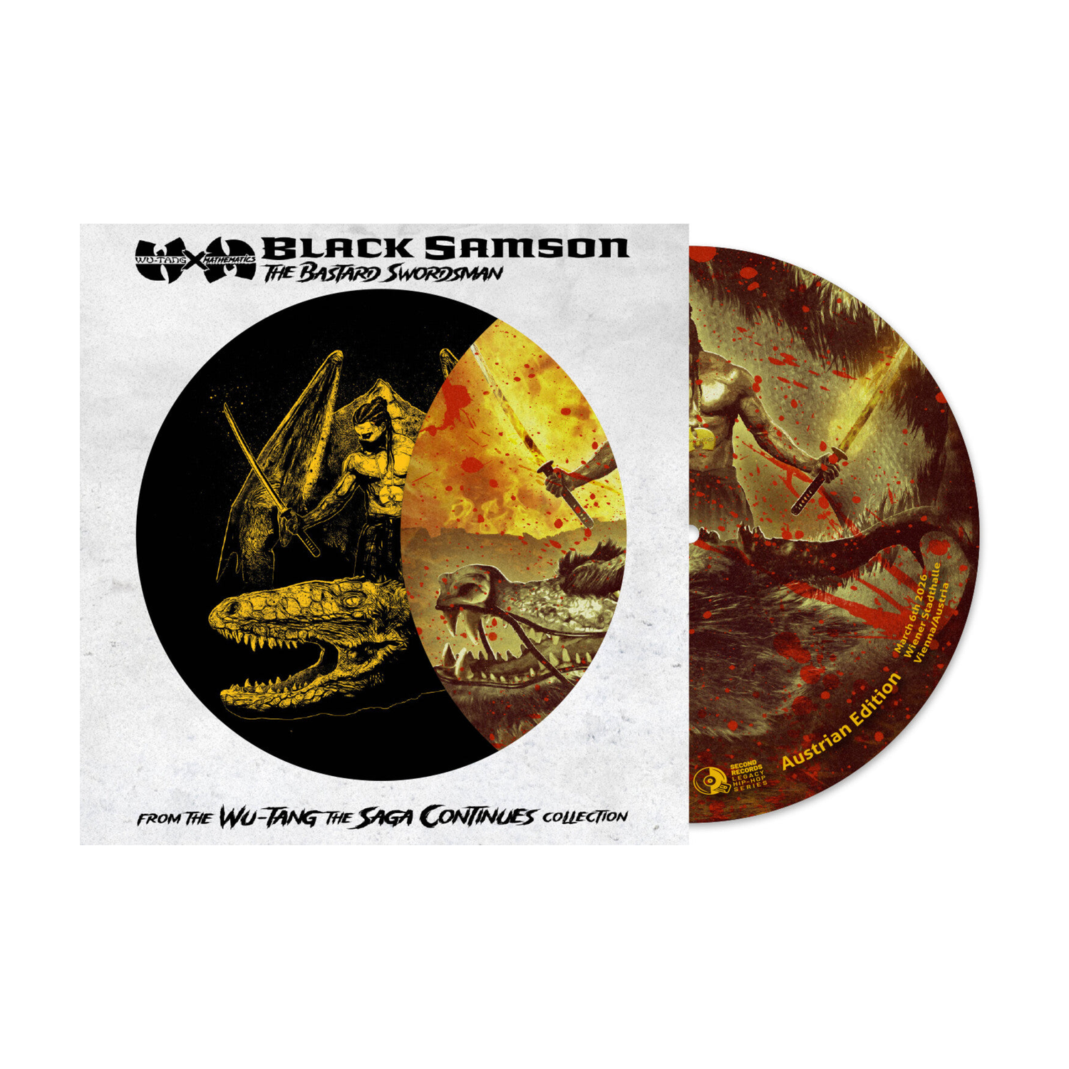 Wu-Tang Clan & DJ Mathematics - Black Samson, The Bastard Swordsman - Vienna Exclusive Picture Disc Tour Edition