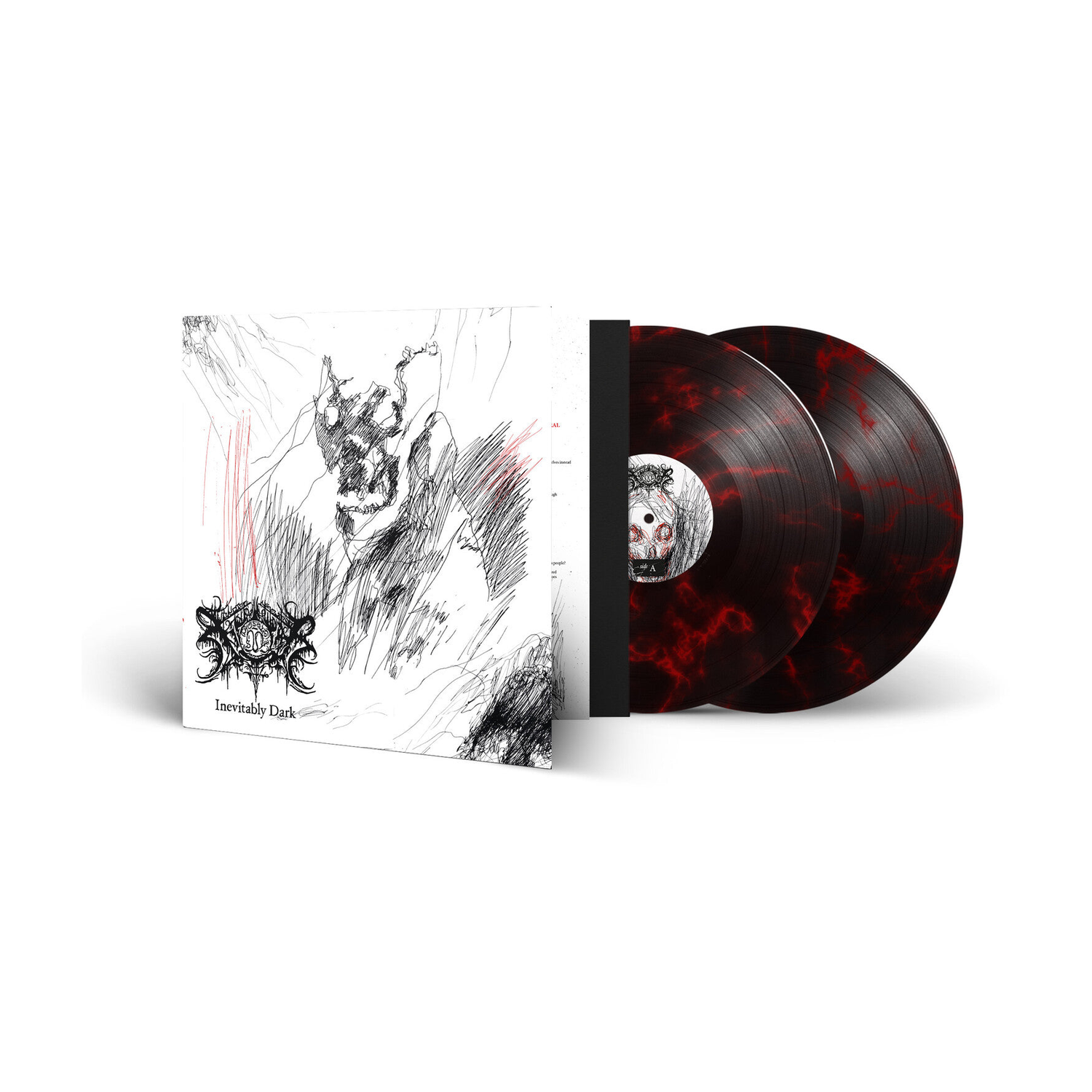 Xasthur - Inevitably Dark - Red/Black Marble 2xLP (Red Vinyl)