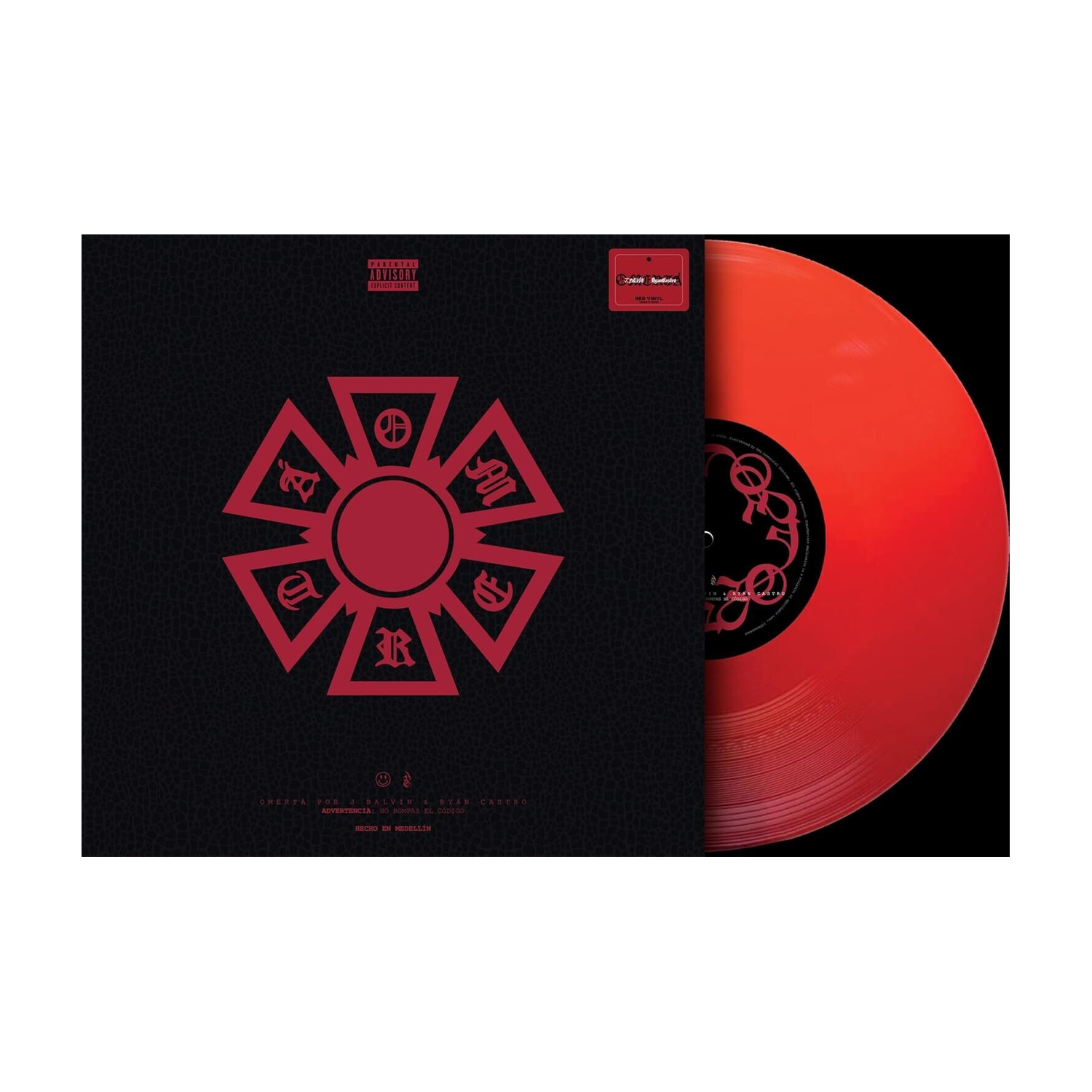 J Balvin / Ryan Castro - Omerta (Red Vinyl)