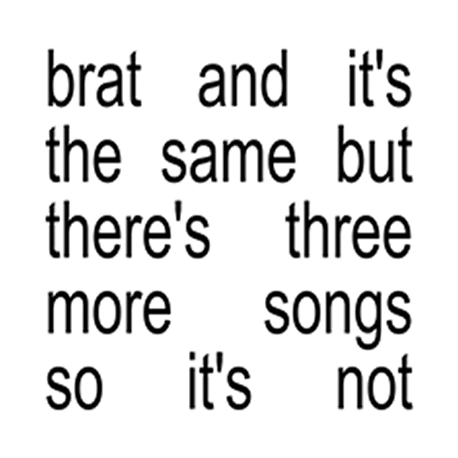 Charli XCX - Brat And It's The Same But There's Three More Songs So It's Not 2xLP (White Vinyl)
