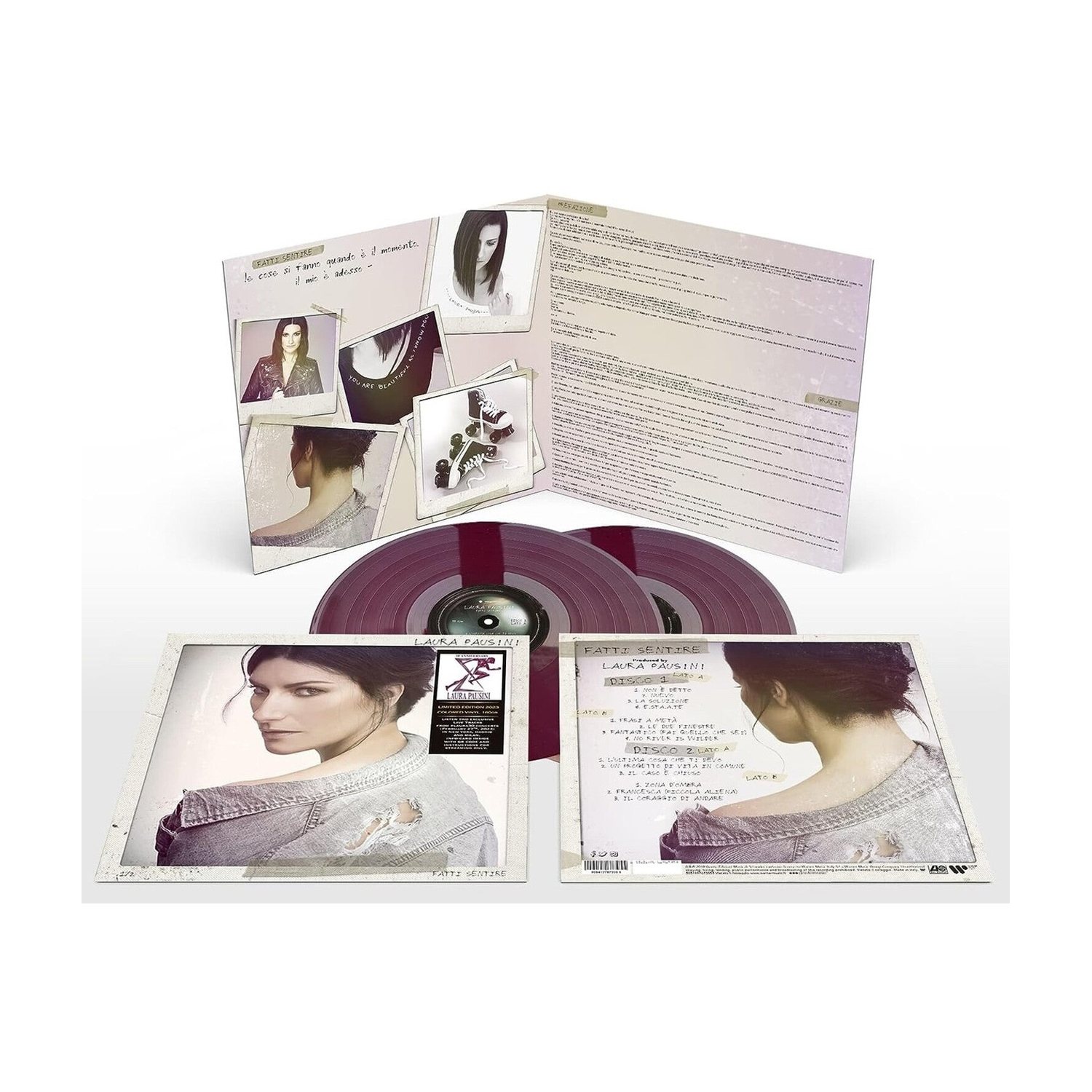 Laura Pausini - Fatti Sentire - Ltd Numbered 180gm Bourdeaux Colored Vinyl 2xLP (Maroon Vinyl)