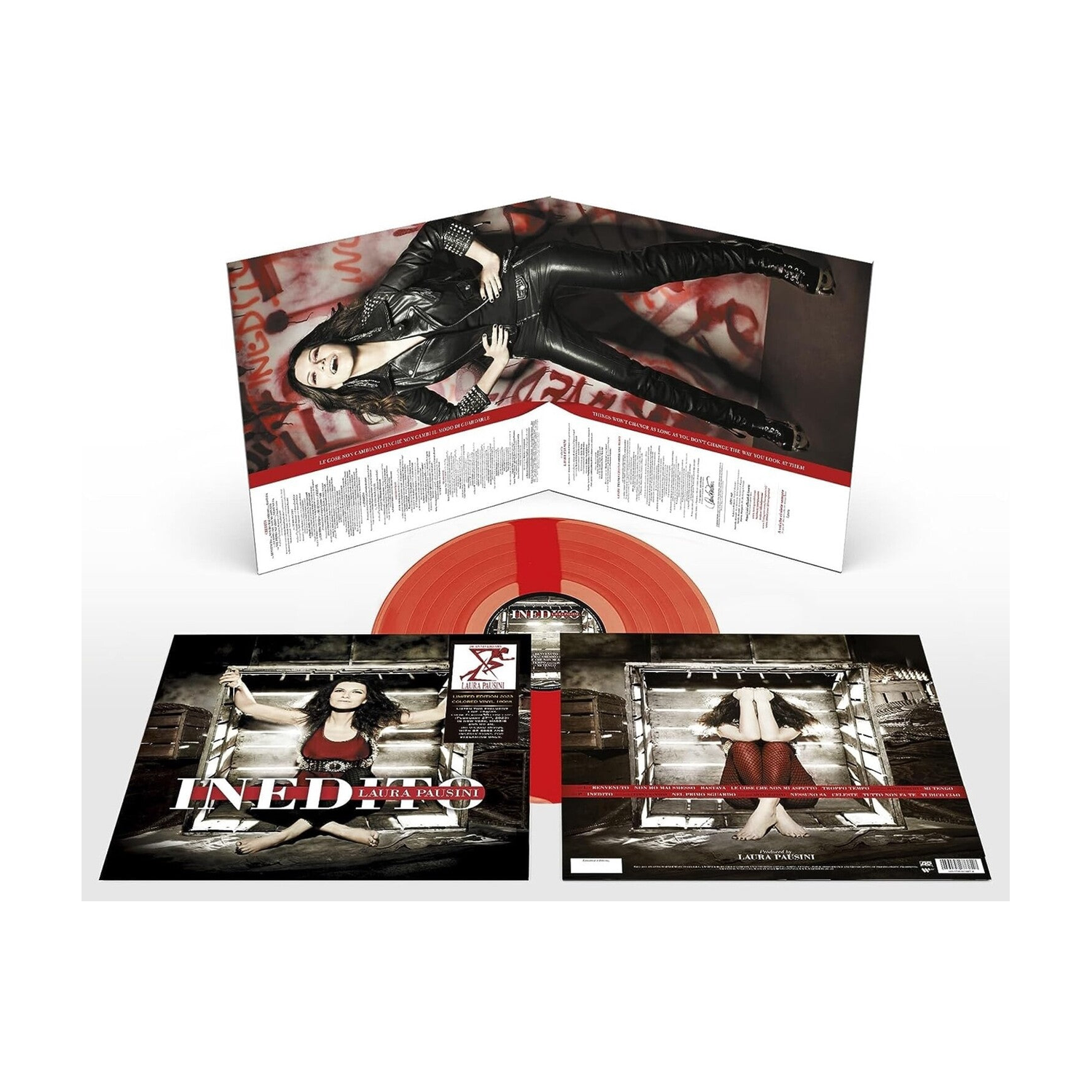 Laura Pausini - Inedito - Ltd Numbered 180gm Transparent Red Vinyl (Clear Vinyl)