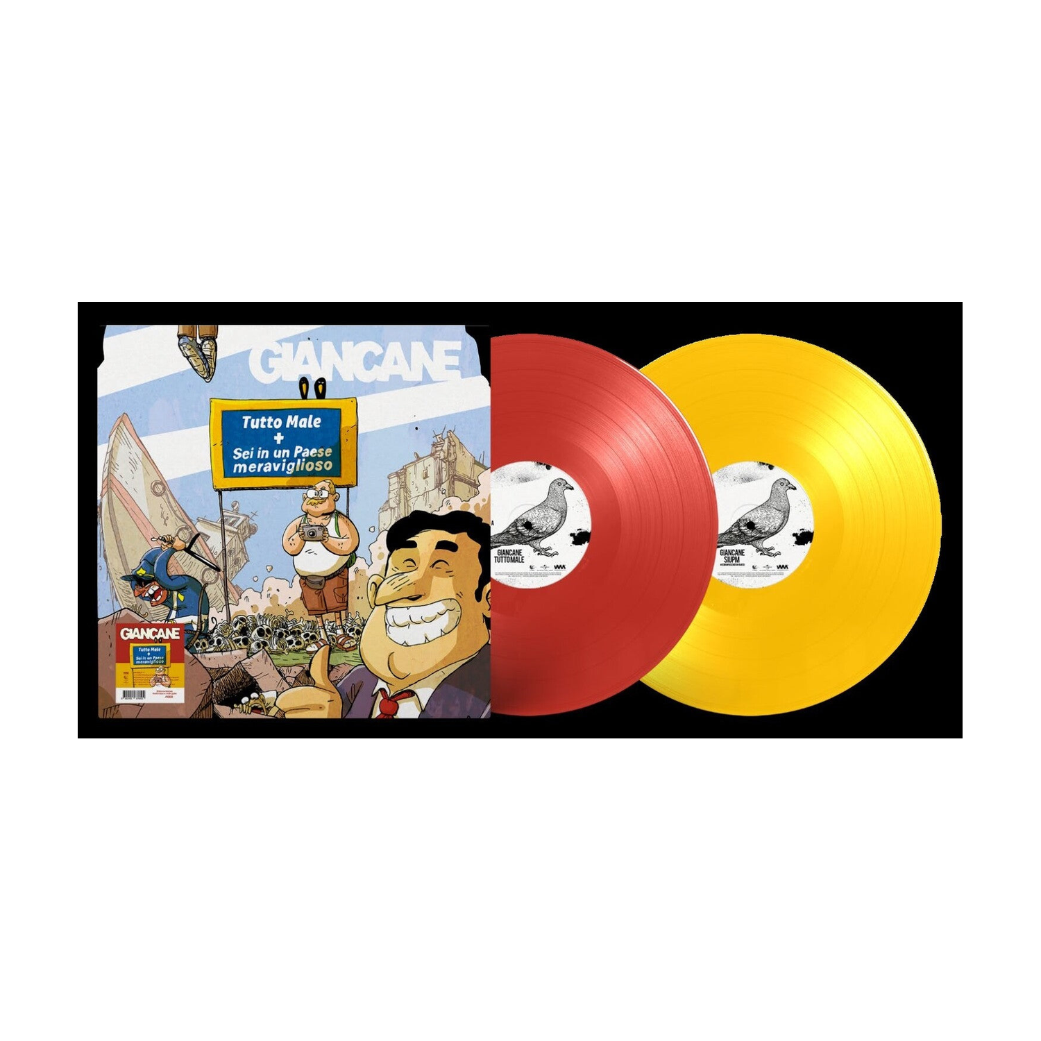 Giancane - Tutto Male - Red & Yellow Vinyl 2xLP (Red Vinyl)