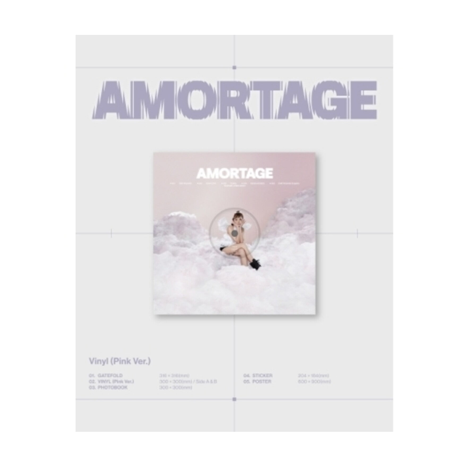 Jisoo - Amortage - Pink Version - incl. Photobook, Sticker + Poster