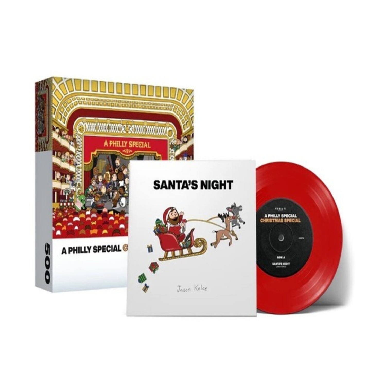 Jason Kelce - Santa's Night [7+ 500 PC. Puzzle] (Red Vinyl)