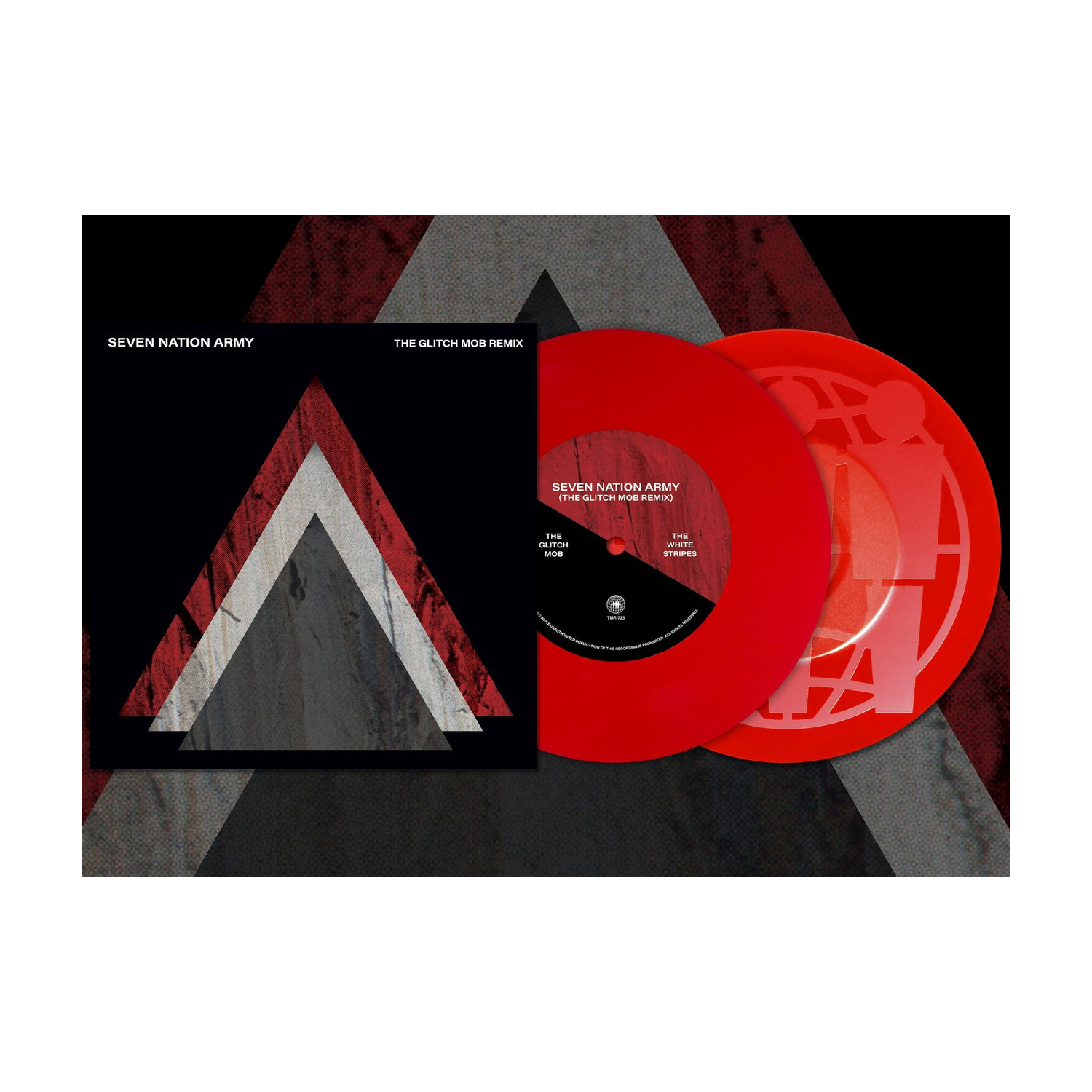 White Stripes - Seven Nation Army (The Glitch Mob Remix) — 7" vinyl album cover