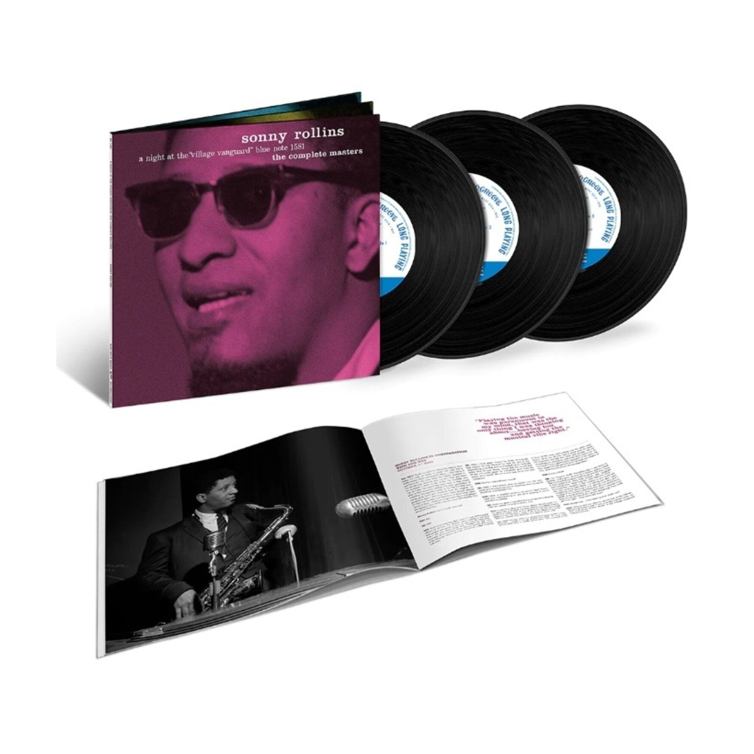 Sonny Rollins - A Night At The Village Vanguard: The Complete Masters [Blue Note Tone] 3xLP — vinyl LP album cover
