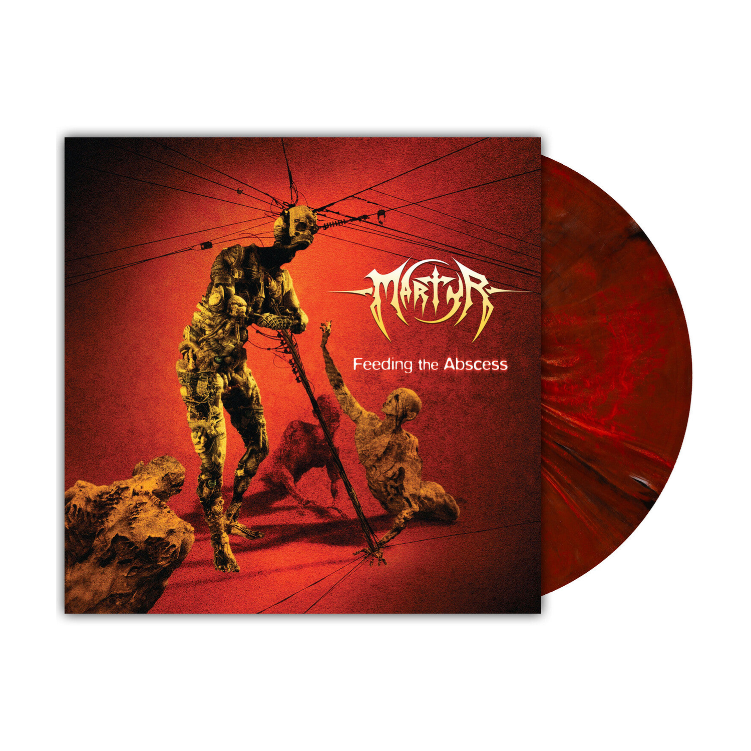 Martyr - Feeding The Abscess (Red Vinyl) — vinyl LP album cover
