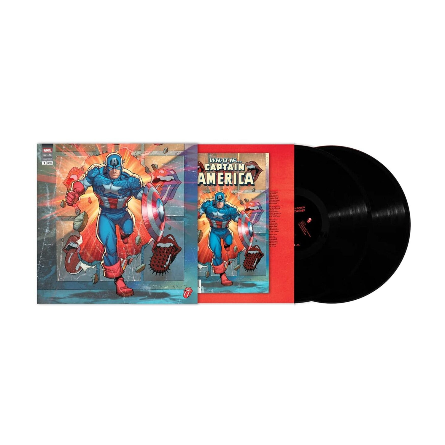 Rolling Stones - Foreign Tongues (Marvel Collector's Series) (Captain America) 2xLP (Limited Edition) — vinyl LP album cover