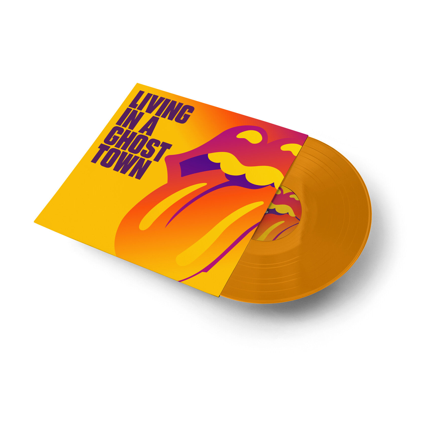 Rolling Stones - Living In A Ghost Town (Orange Vinyl) — 12" vinyl album cover