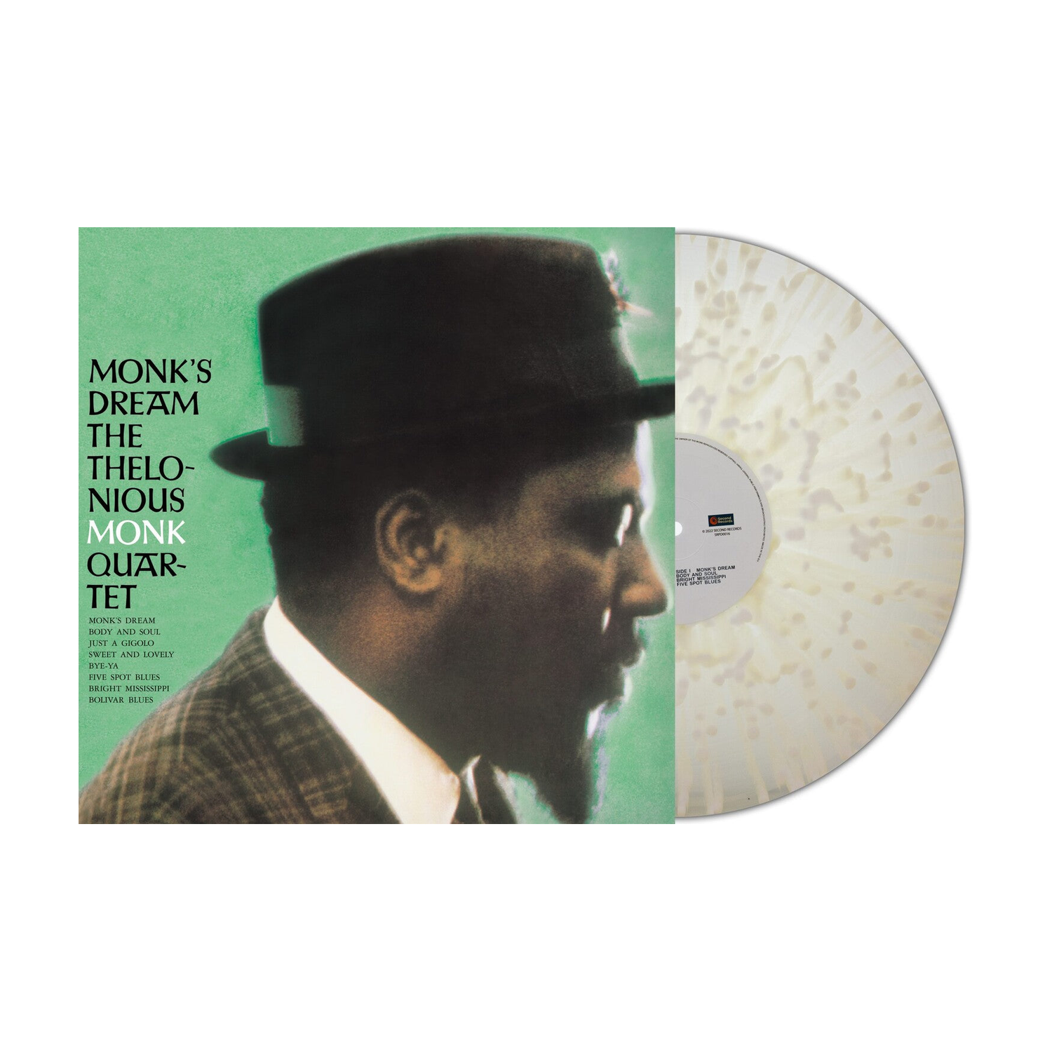 Thelonious Monk - Monk's Dream - Limited Clear with White Splatter Colored Vinyl (Clear Vinyl) — vinyl LP album cover