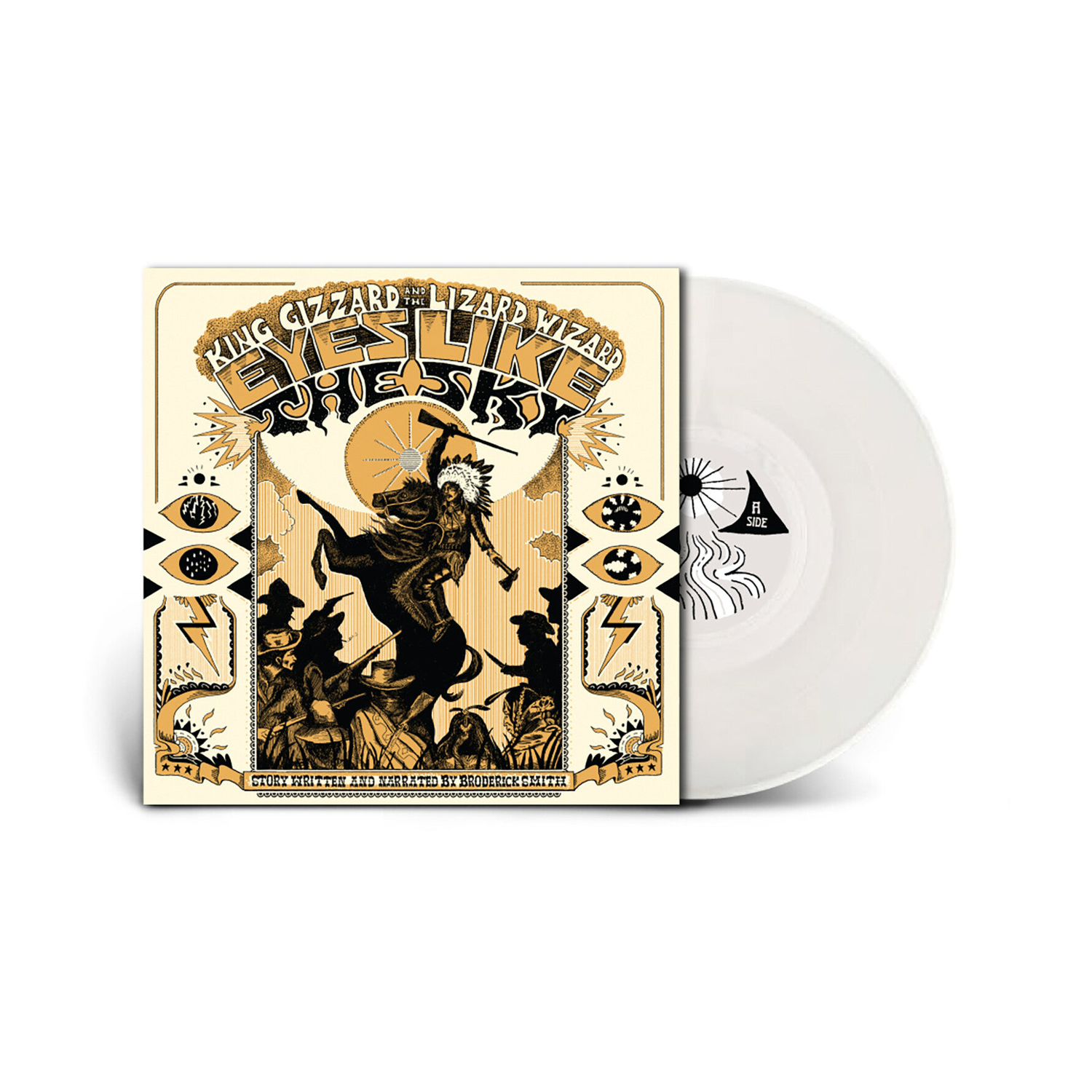 King Gizzard & the Lizard Wizard - Eyes Like the Sky - Injection Molded Pet Ecosonic (Clear Vinyl) — vinyl LP album cover