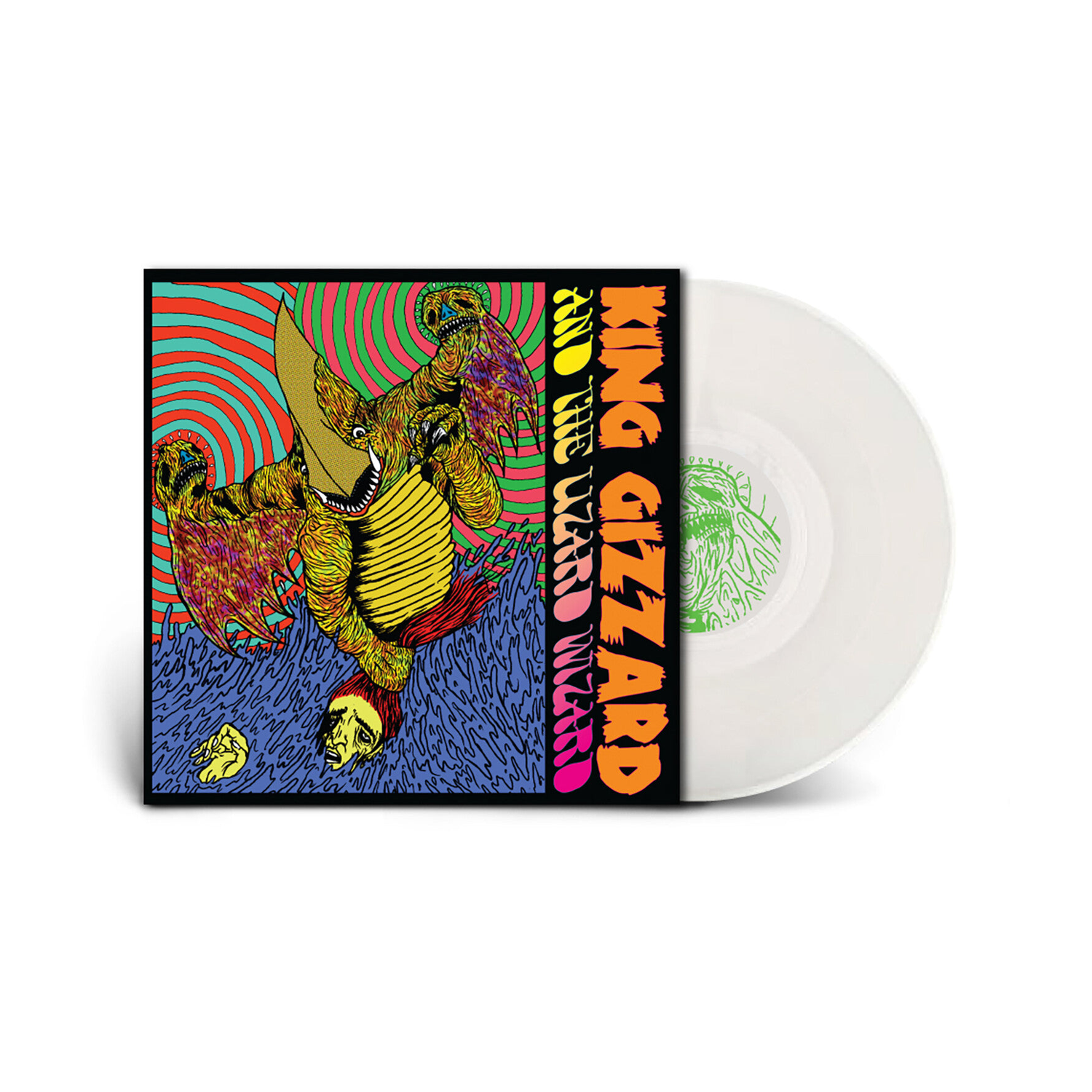 King Gizzard & the Lizard Wizard - Willoughby's Beach (EP) - Injection Molded Pet Ecosonic LP (Clear Vinyl) — vinyl LP album cover