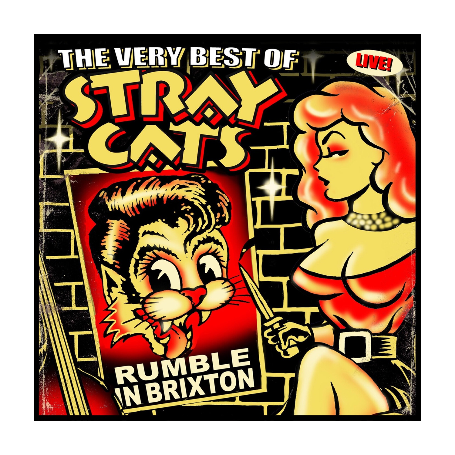 Stray Cats - Rumble in Brixton (Live) (CD) — CD album cover