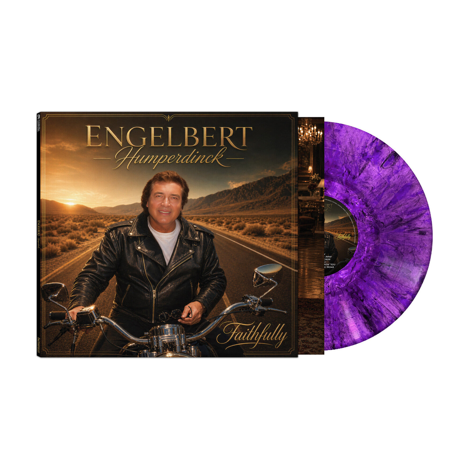 Engelbert Humperdinck - Faithfully (Black Purple Marble Vinyl) — vinyl LP album cover