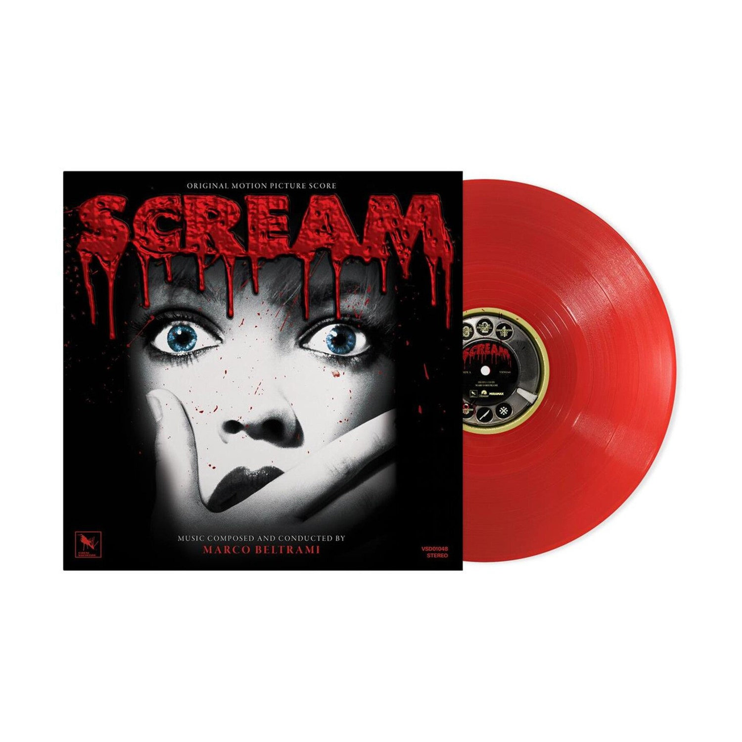 Marco Beltrami - Scream (Original Motion Picture Score) (Red Vinyl) — vinyl LP album cover