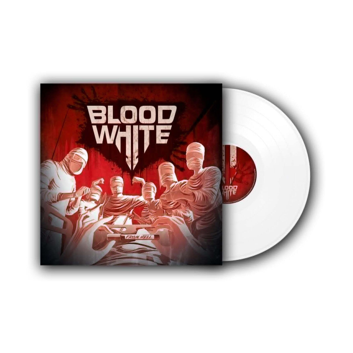 Blood White - From Hell (White Vinyl) — vinyl LP album cover