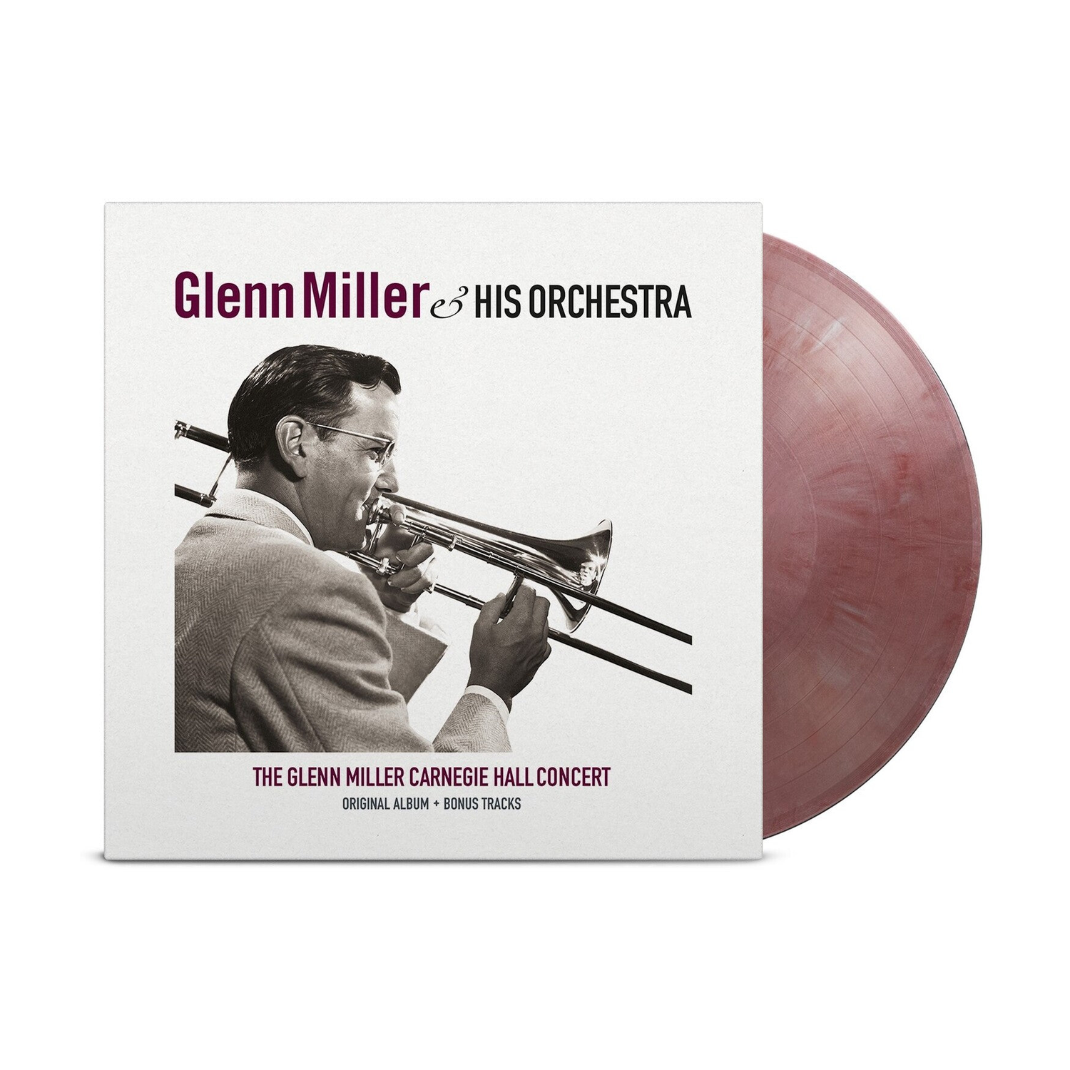 Glenn Miller - Carnegie Hall Concert - Ltd 180Gm Silver & Red Vinyl (Silver Red Vinyl) — vinyl LP album cover