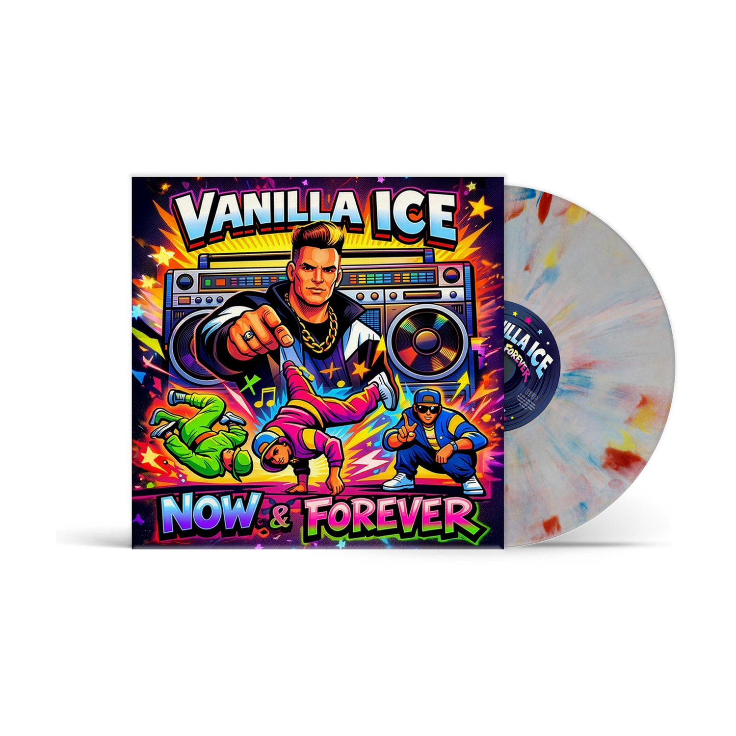 Vanilla Ice - Now & Forever (Splatter Vinyl) — vinyl LP album cover
