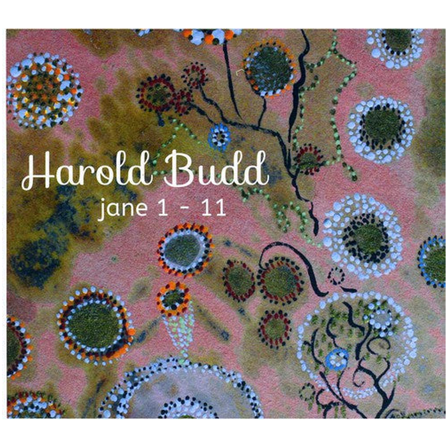 Harold Budd - Jane 1-11 (CD) — CD album cover
