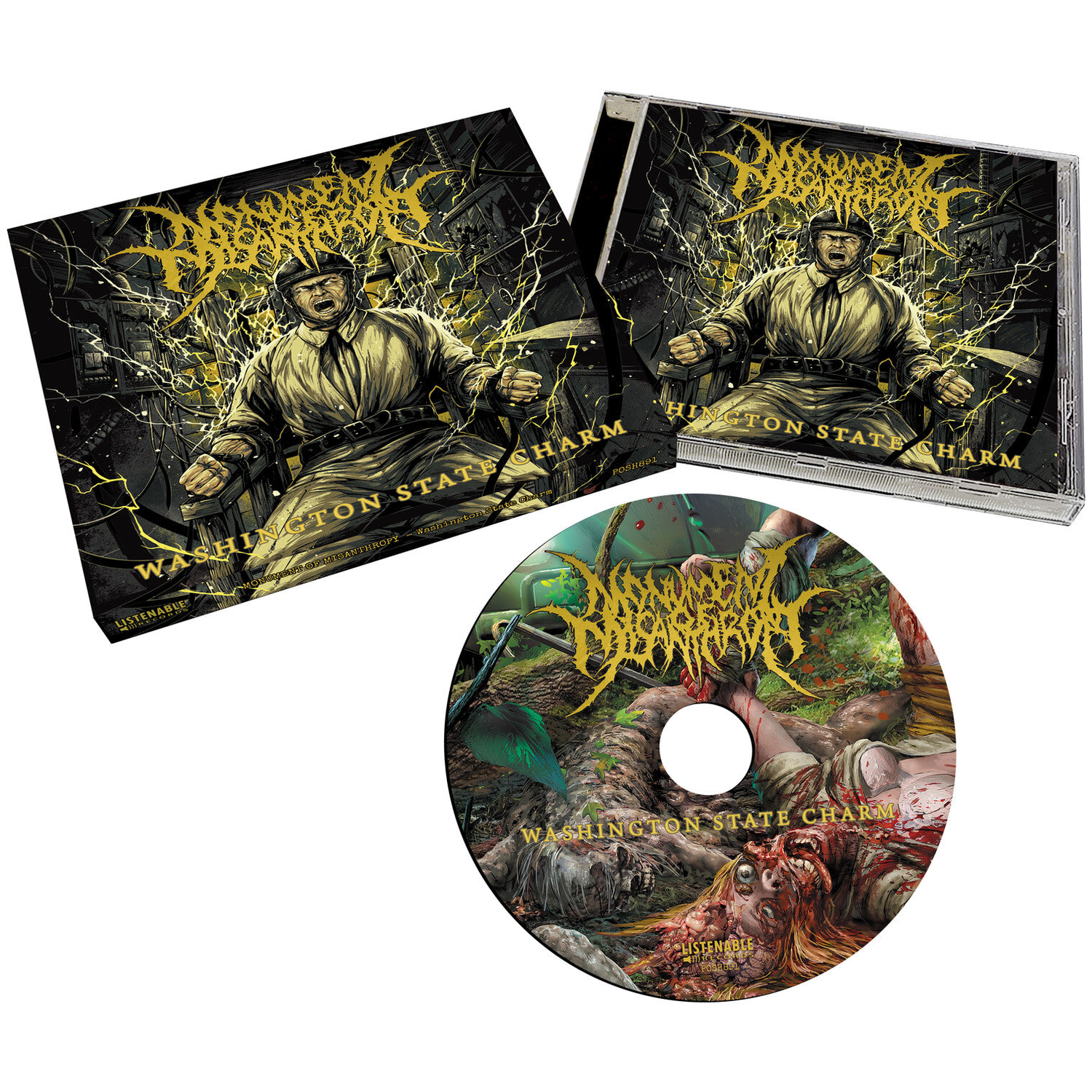 Monument of Misanthropy - Washington State Charm (Limited Edition) (CD) — CD album cover