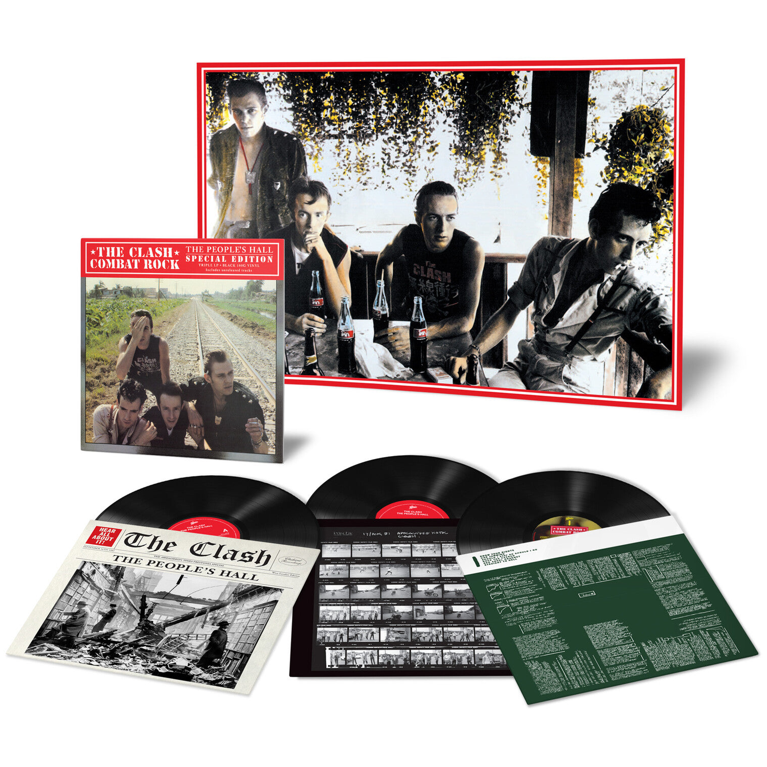 The Clash - Combat Rock + the People's Hall — vinyl LP album cover