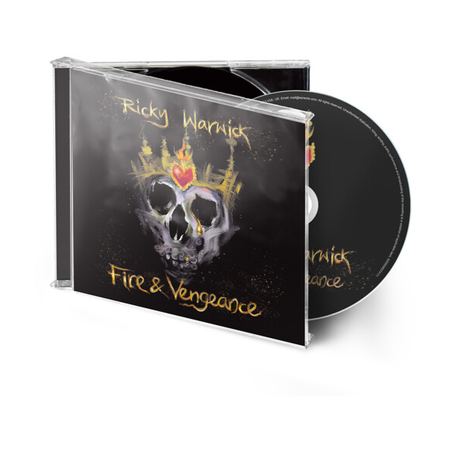 Ricky Warwick - Fire & Vengeance (CD) — CD album cover